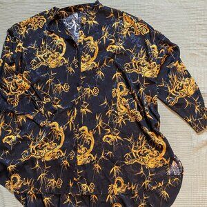 Dressed in Lala Energetics Satin Top in Dragon Brocade (TOP ONLY)